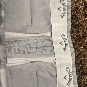 Callaway Gray Flat Front Shorts for Casual Wear